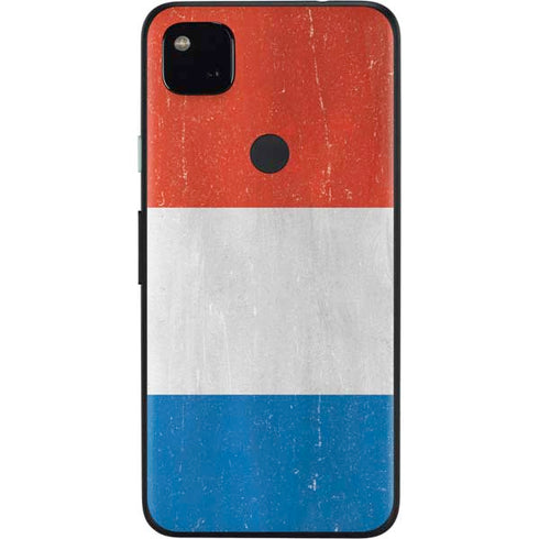 Netherlands Flag Distressed Google Pixel 4a Skin
